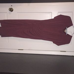 Wine Anthropologie Dress